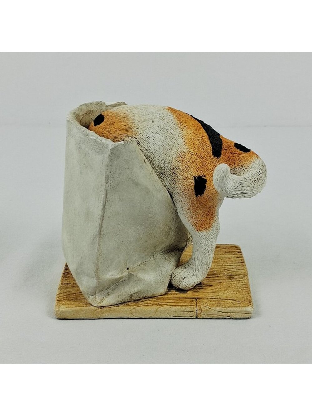 Purrfect Pet Brown Bag Behavior Calico Cat I Go Bonkers Figurine Marty Inc 1991